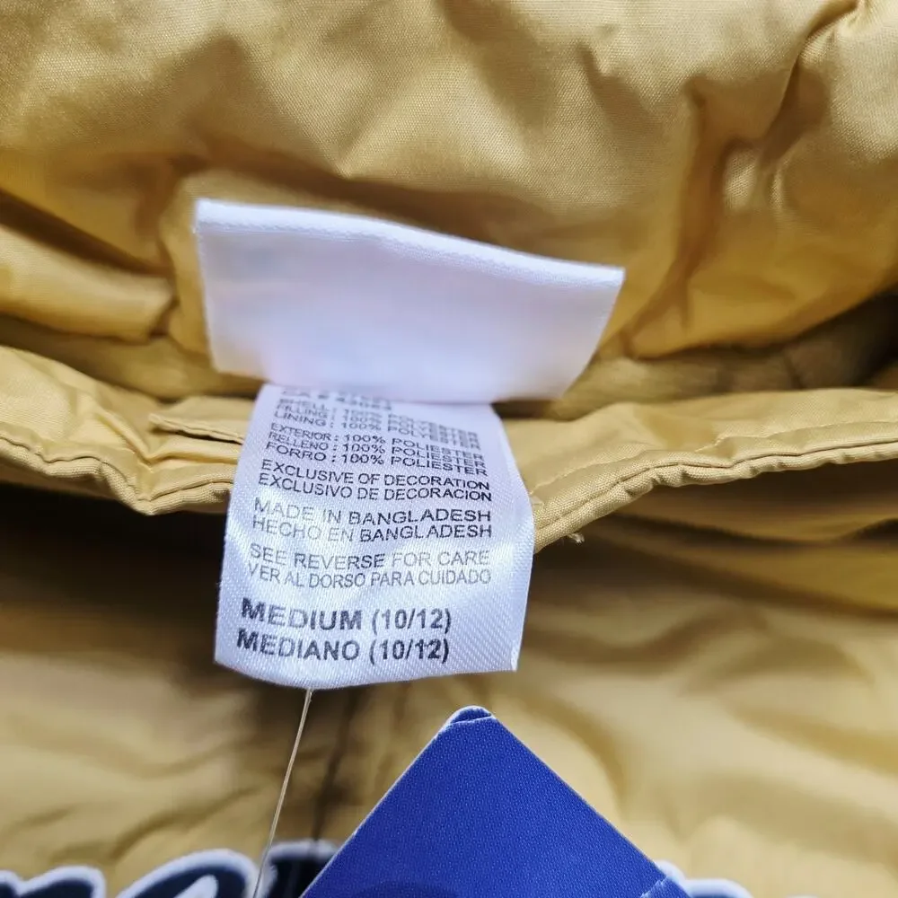 Majestic Milwaukee Brewers Double Climate Puffer Jacket Youth Medium (10/12) MLB